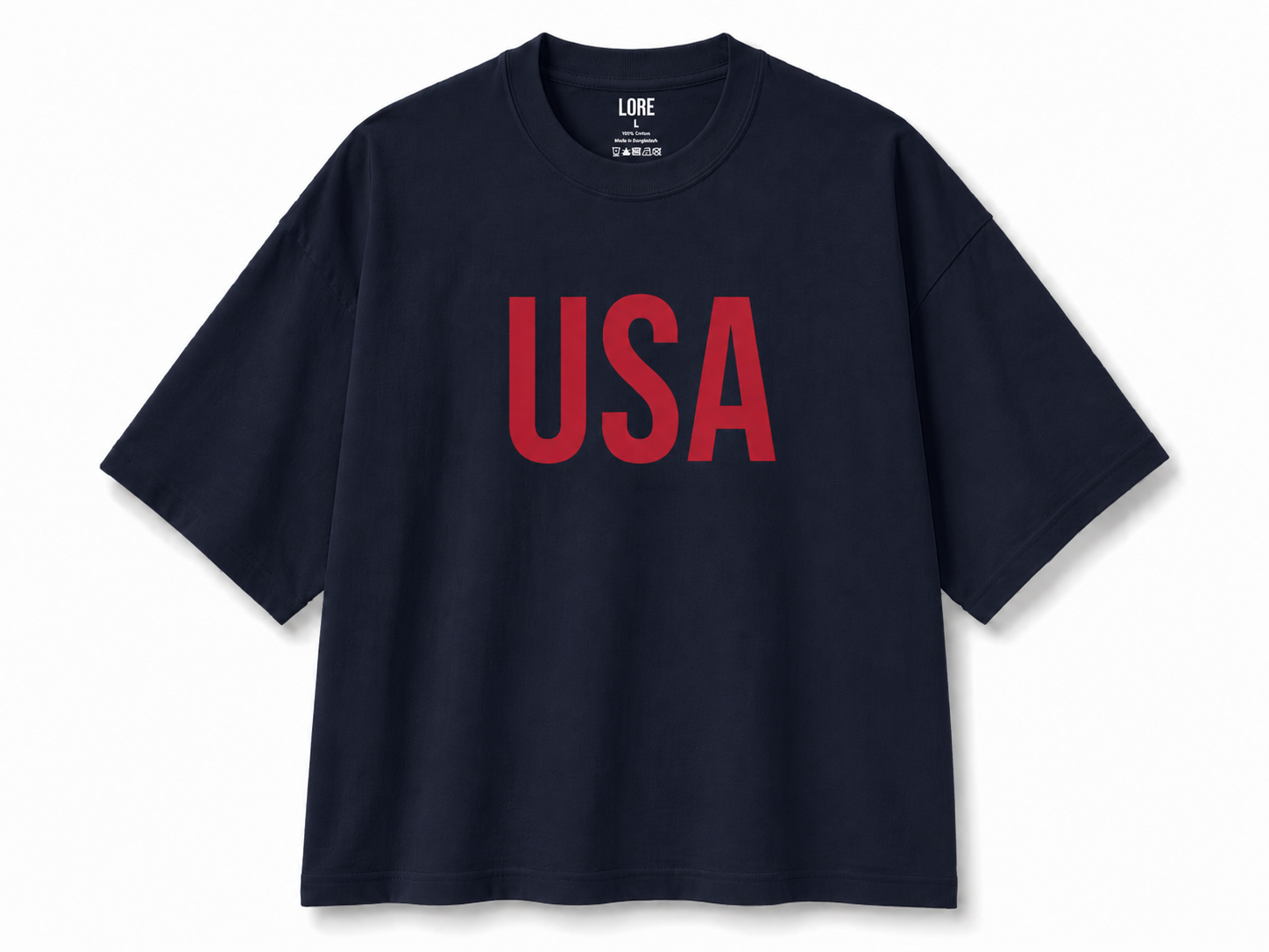 USA Heritage Oversized Boxy Tee