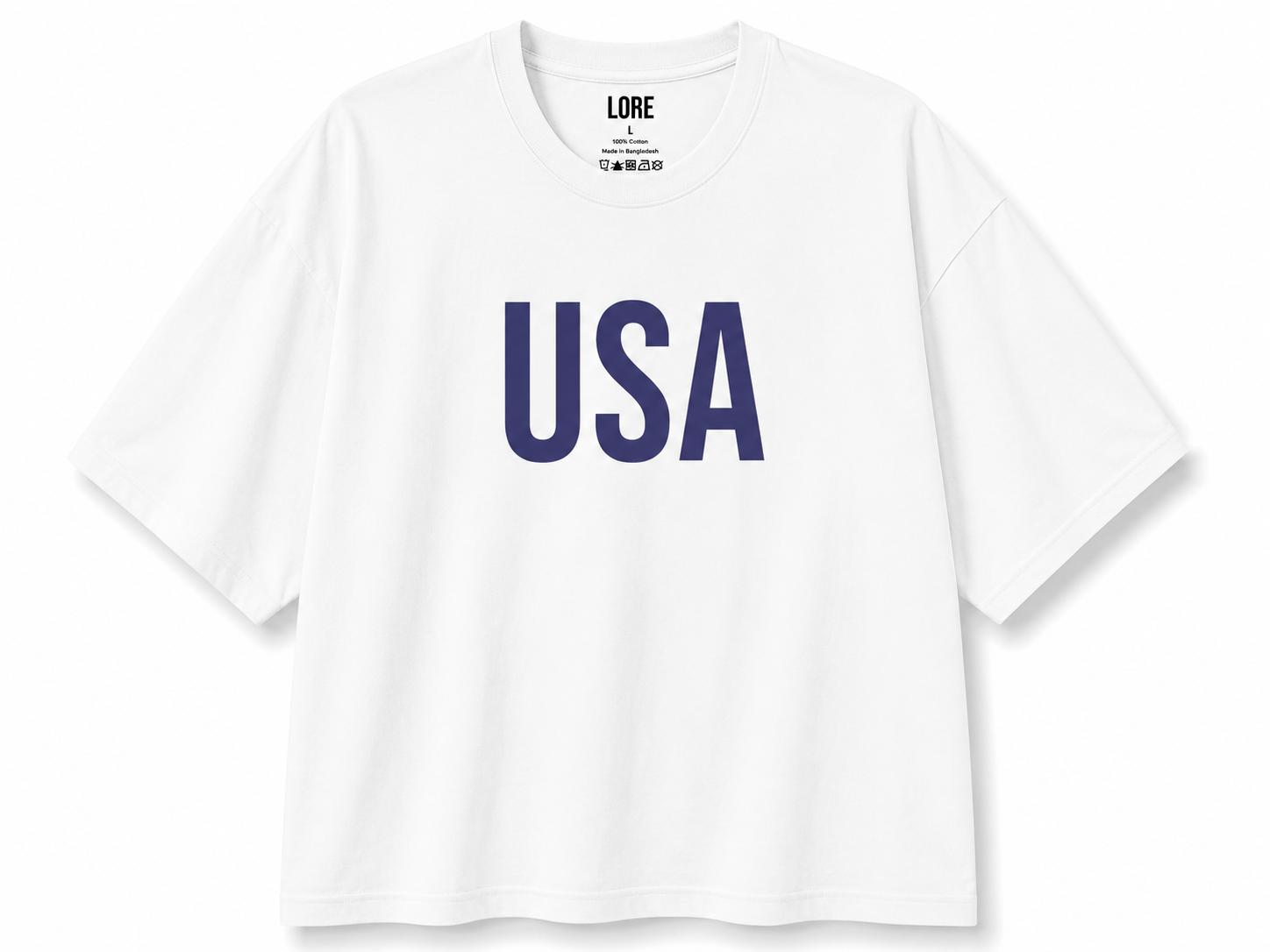 USA Classic Oversized Boxy Tee