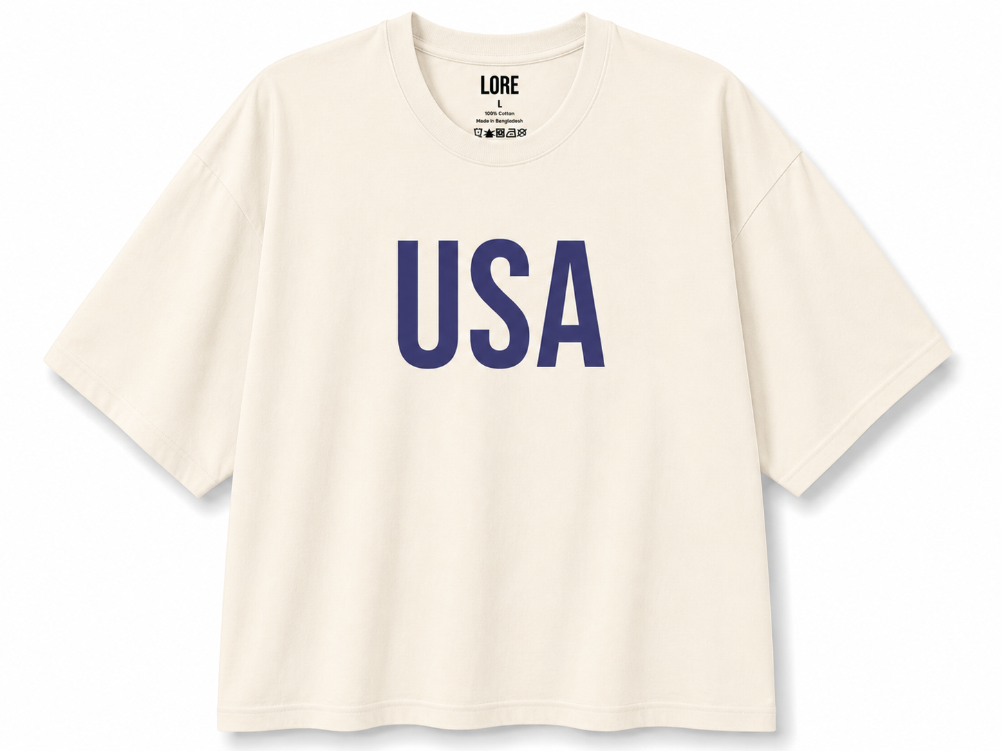 USA Classic Oversized Boxy Tee