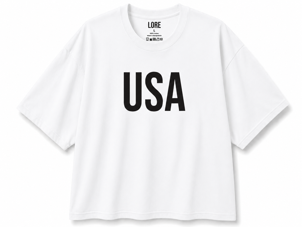 USA Oversized Boxy Tee