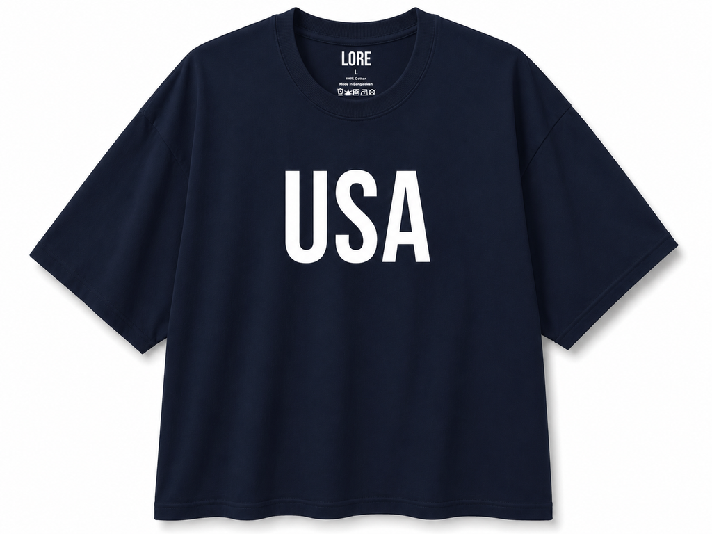 USA Oversized Boxy Tee