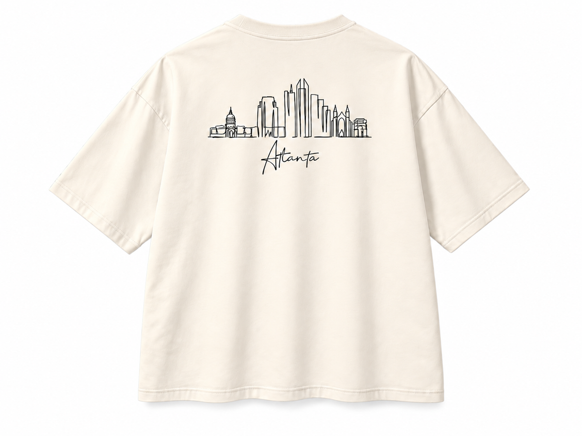Atlanta Skyline Oversized Boxy Tee