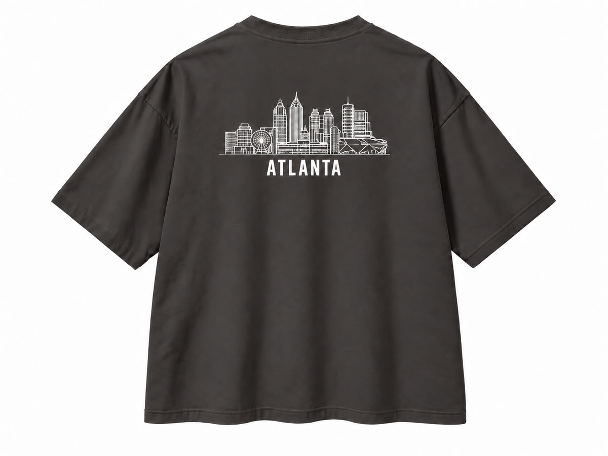 Atlanta Skyline II Oversized Boxy Tee