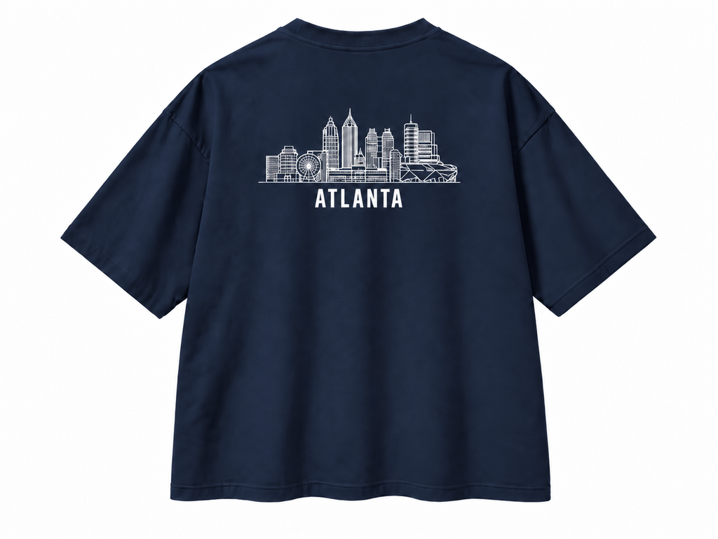 Atlanta Skyline II Oversized Boxy Tee