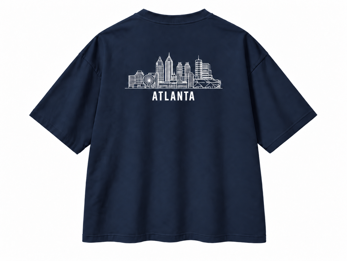 Atlanta Skyline II Oversized Boxy Tee